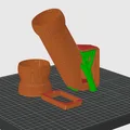 Qidi PLUS 4 Segmented Poop Chute Attach (Remixed) – Bản remixed - Thumbnail 1
