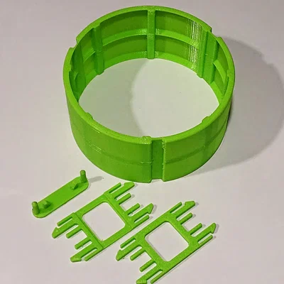 Adapter Master spool/Prusament (tối giản): vòng + kẹp cho refill spool
