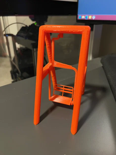 Mô hình ghế cáp treo trượt tuyết độc đáo để bàn (Ski Lift Chair) - Image 1