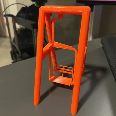 Mô hình ghế cáp treo trượt tuyết độc đáo để bàn (Ski Lift Chair)