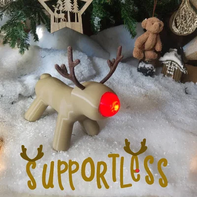 Tuần lộc Noel mũi phát sáng (Christmas Reindeer with Luminous Nose)