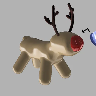 Tuần lộc Noel mũi phát sáng (Christmas Reindeer with Luminous Nose)