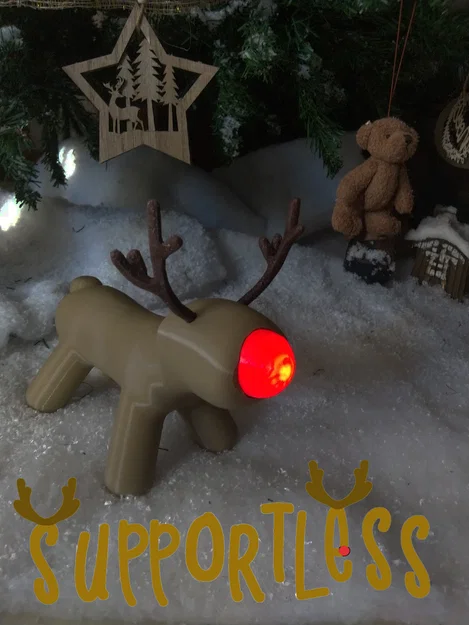 Tuần lộc Noel mũi phát sáng (Christmas Reindeer with Luminous Nose) - Image 5