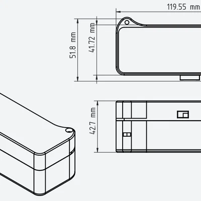 Case Liligo T-A7608E-H kèm file FreeCAD