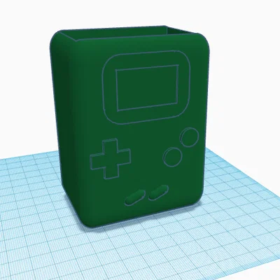 Ống cắm bút 3D hình máy Gameboy cổ điển độc đáo