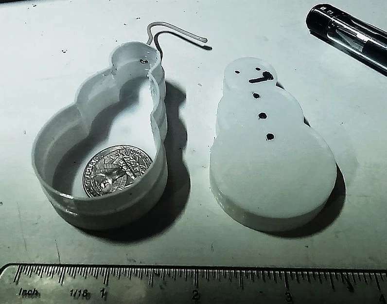 Hộp Trang Sức Người Tuyết / Ornament Treo (Snowman Jewelry Box) - Image 1