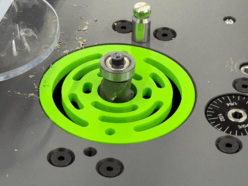 Vòng insert tương thích JessEm cho router lift - bản downdraft hút bụi - Image 1