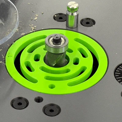 Vòng insert tương thích JessEm cho router lift - bản downdraft hút bụi