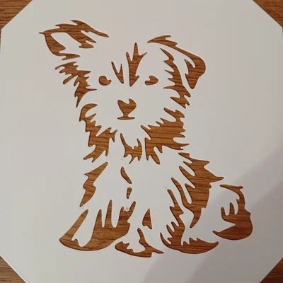 Bộ 5 Stencil Hình Chó (5x Dogs Stencil Template)