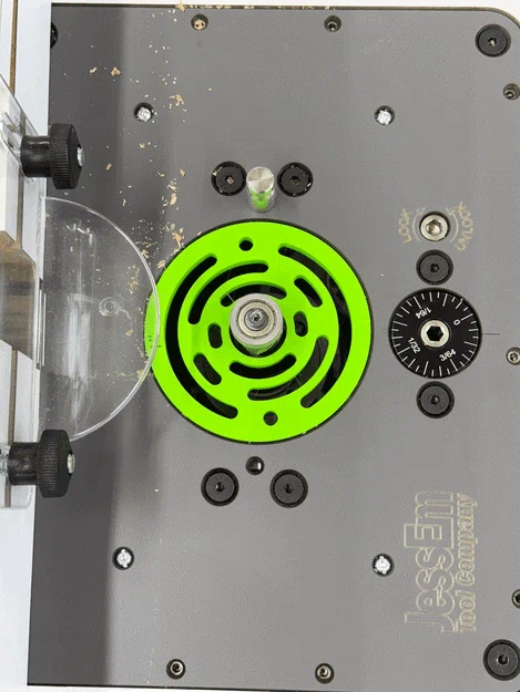 Vòng insert tương thích JessEm cho router lift - bản downdraft hút bụi - Image 2