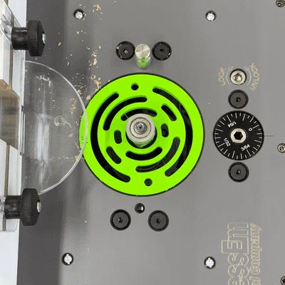 Vòng insert tương thích JessEm cho router lift - bản downdraft hút bụi