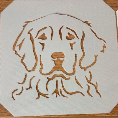 Bộ 5 Stencil Hình Chó (5x Dogs Stencil Template)