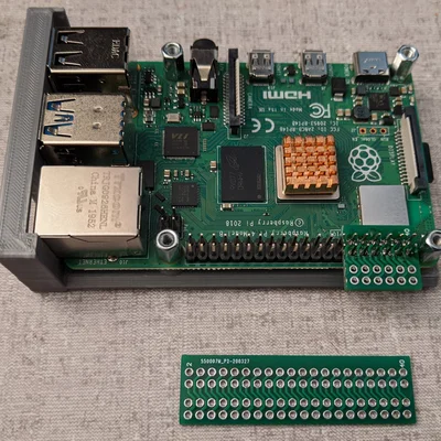 Giá rack 1U cho Raspberry Pi & khay OLED (Remix)