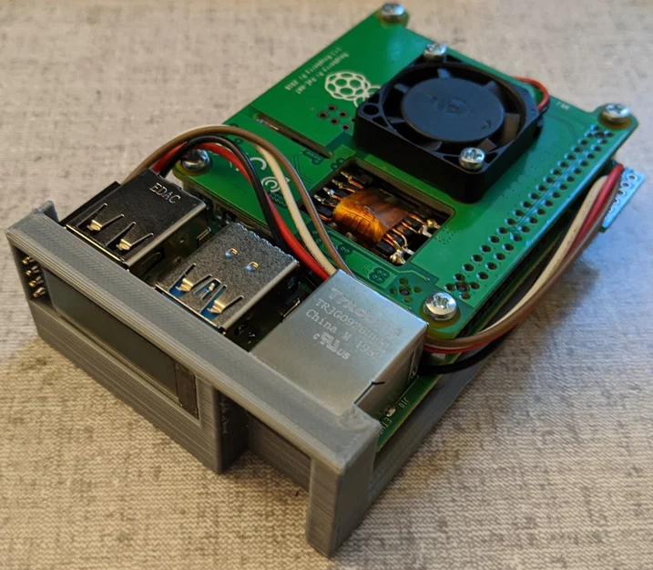 Giá rack 1U cho Raspberry Pi & khay OLED (Remix) - Image 4