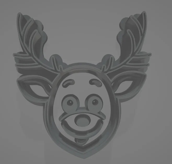 Khuôn Cắt Bánh Quy Hình Tuần Lộc Dễ Thương (Cookie Cutter) - Image 1