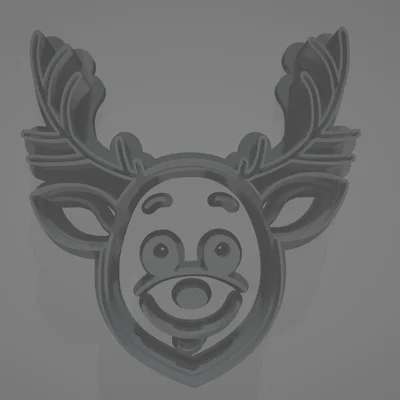 Khuôn Cắt Bánh Quy Hình Tuần Lộc Dễ Thương (Cookie Cutter)