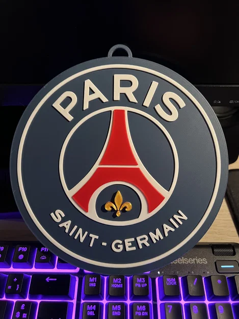 Mô hình trang trí Logo PSG 3D treo tường cực chất cho fan bóng đá - Image 1