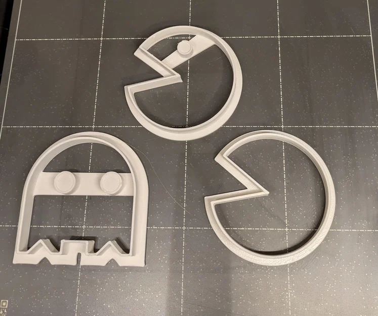 Bộ khuôn cắt bánh quy Pacman - In 3D tạo hình bánh cực dễ thương - Image 1
