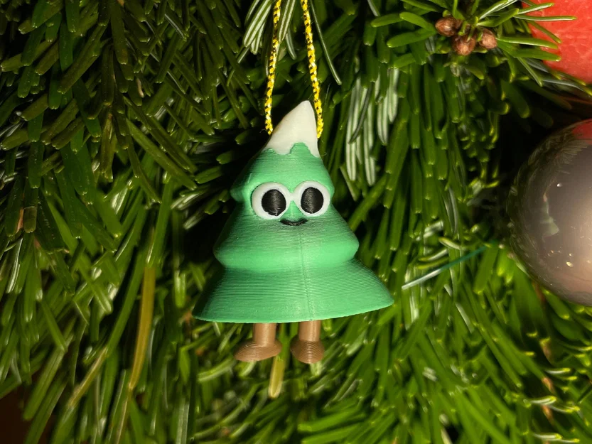 Đồ treo cây thông Noel tí hon | chân lắc lư | print in place - Image 1