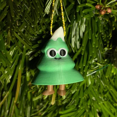 Đồ treo cây thông Noel tí hon | chân lắc lư | print in place