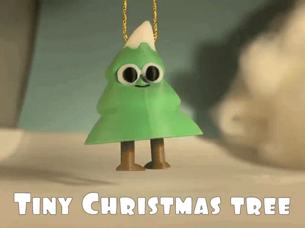 Đồ treo cây thông Noel tí hon | chân lắc lư | print in place - Image 2
