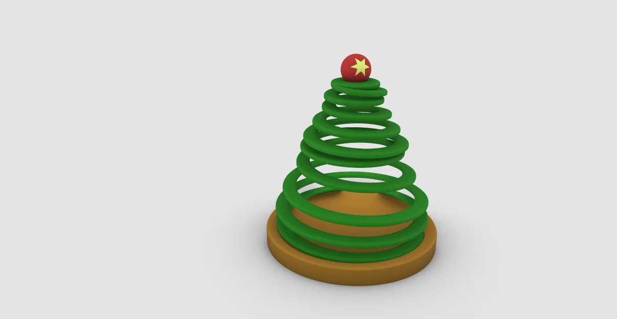Cây Thông Noel Lò Xo (Spring Christmas Tree) - Image 1
