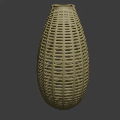 Bình hoa Parametric họa tiết giỏ (Vase - Parametric - Basket)
