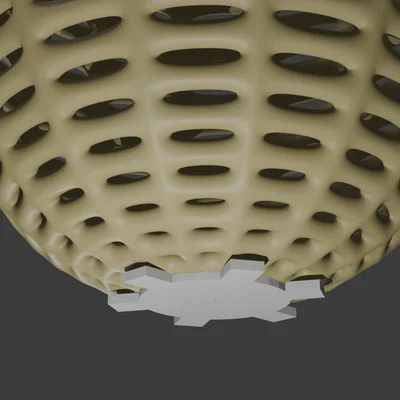 Bình hoa Parametric họa tiết giỏ (Vase - Parametric - Basket)