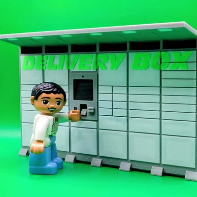 Mô hình tủ nhận hàng Delivery Box in 3D độc đáo