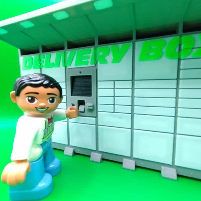 Mô hình tủ nhận hàng Delivery Box in 3D độc đáo