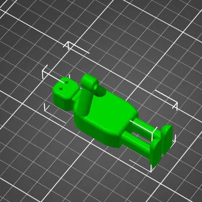 Mô hình Stick Figure trang trí tủ lạnh 3D sáng tạo