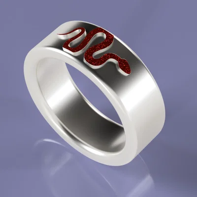 Mẫu nhẫn hình rắn (Ring with Snake) thời trang đầy cá tính