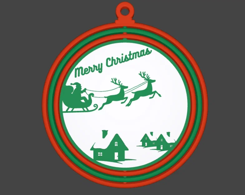 Đồ trang trí cây thông Noel 3D xoay 360 độ cực đẹp - Image 1