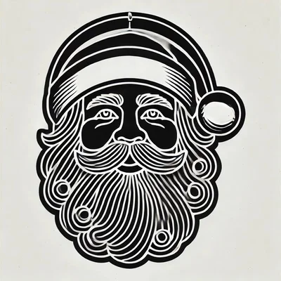 Khuôn cắt bánh Santa cookie cutter v2