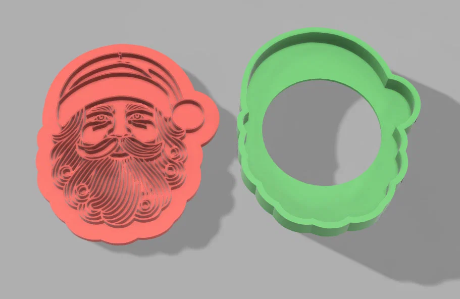 Khuôn cắt bánh Santa cookie cutter v2 - Image 3