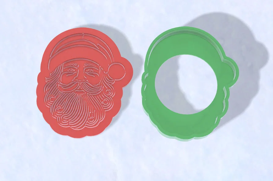 Khuôn cắt bánh Santa cookie cutter v2 - Image 5