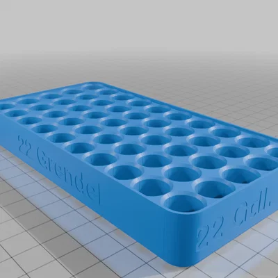 Khay nạp đạn 22 Grendel (22 Grendel Stacking Loading Block) 3D