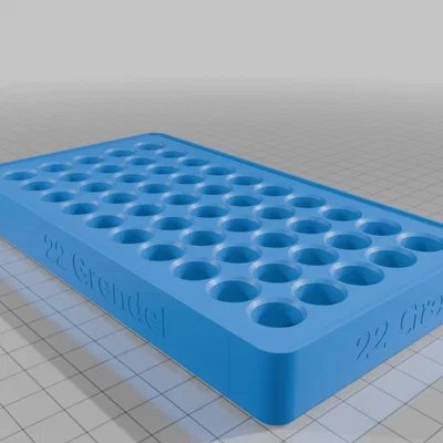 Khay nạp đạn 22 Grendel (22 Grendel Stacking Loading Block) 3D