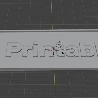 Bảng tên Printables 3D - Mẫu trang trí bàn làm việc độc đáo