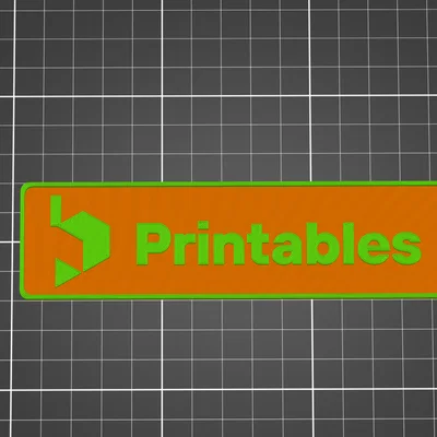 Bảng tên Printables 3D - Mẫu trang trí bàn làm việc độc đáo