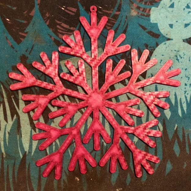 Bông tuyết trang trí Noel 3D độc đáo (Snowflake Ornament #4) - Image 1
