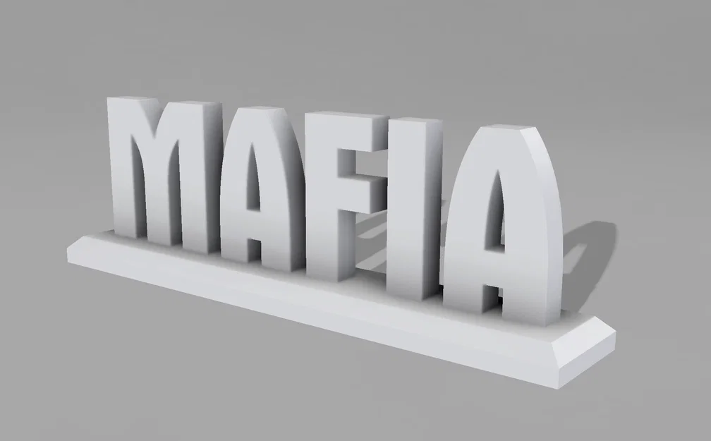Mô hình trang trí logo Mafia 1 cho game thủ in 3D cực chất - Image 1