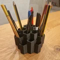 Ống cắm bút hình lục giác (Pencil holder hexagon) in 3D độc đáo - Thumbnail 2