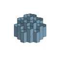 Ống cắm bút hình lục giác (Pencil holder hexagon) in 3D độc đáo - Thumbnail 3