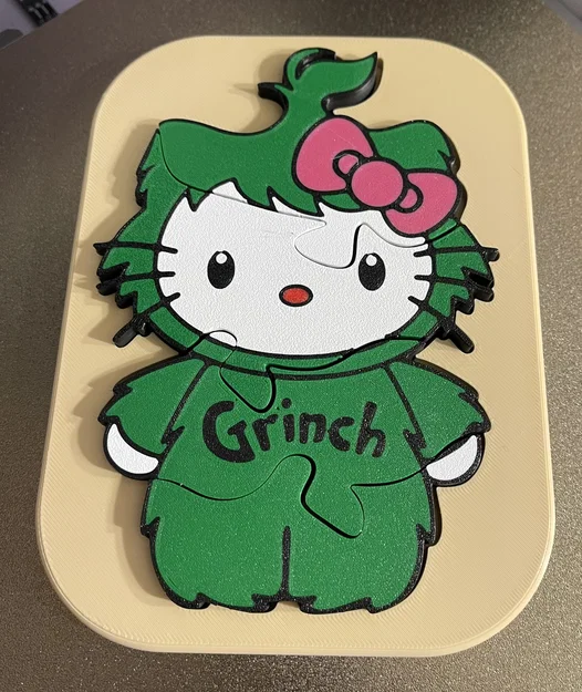 Hello Kitty - GRINCH - Puzzle lắp ghép cho bé - Bản Multicolor - Image 1
