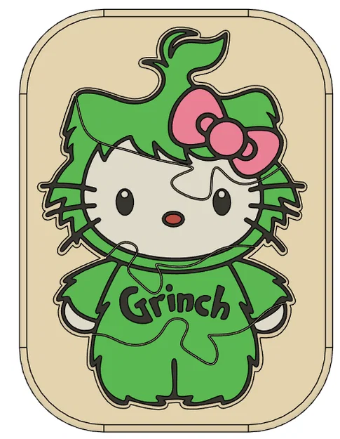 Hello Kitty - GRINCH - Puzzle lắp ghép cho bé - Bản Multicolor - Image 3