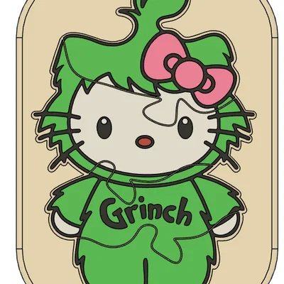 Hello Kitty - GRINCH - Puzzle lắp ghép cho bé - Bản Multicolor