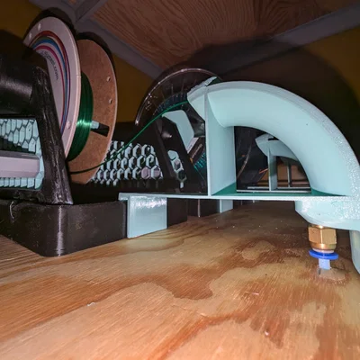 Vertical Filament Guide cho Rewinding Gravity Spool Holder | PC4-M4 Coupler
