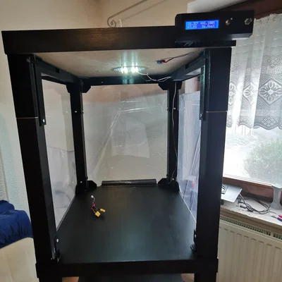 Prusa Enclosure V2: Hệ thống điều khiển Đèn & Quạt (Không cần Support)
