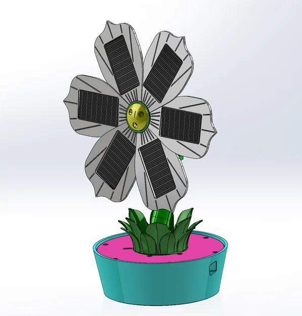 Solar Tracker Sun Flower – Hoa hướng dương bám nắng 2 trục - Image 1